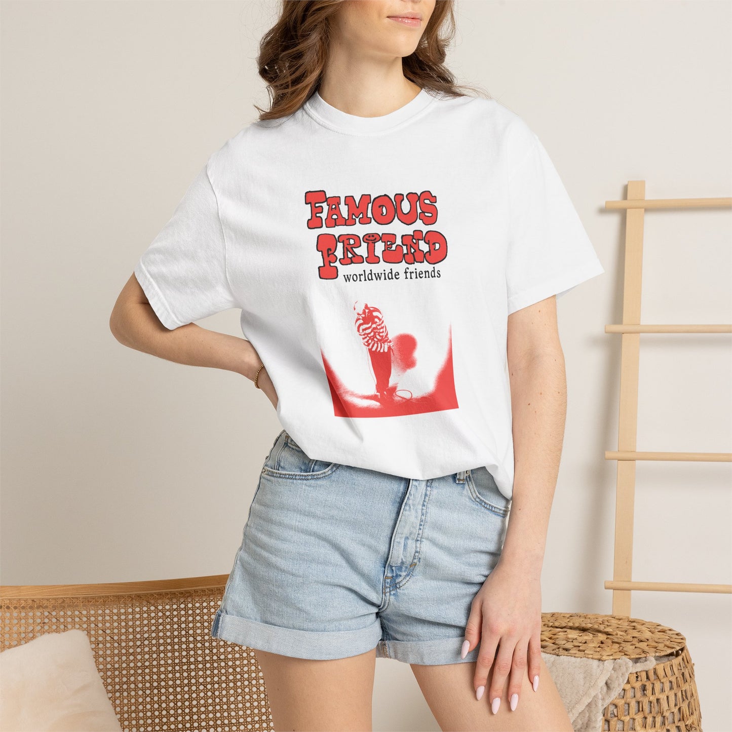 ff worldwide friends tour shirt (white/black)
