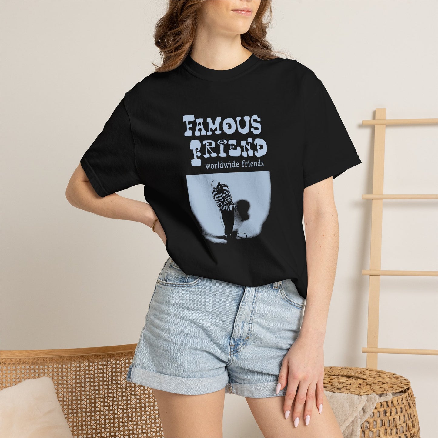 ff worldwide friends tour shirt (white/black)