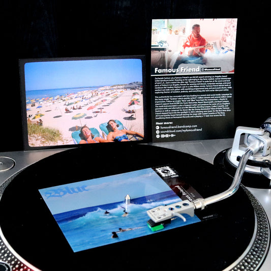spotify wrapped gift: limited edition blue flexidisc